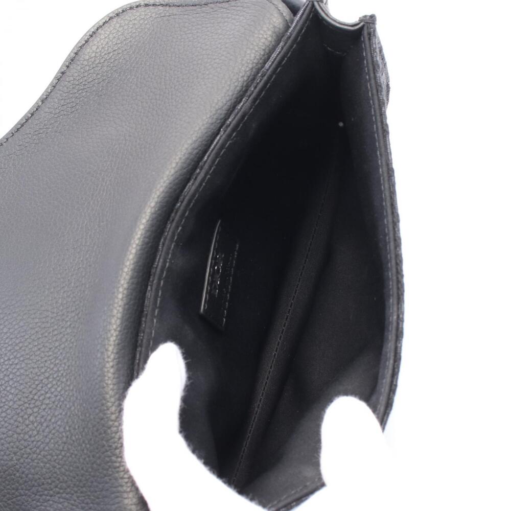 Dior SADDLE Oblique Waist Bag Body Bum Crossbody Belt Canvas Leather Black - Picture 3 of 4